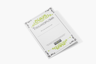 Vrijgezellen trouwdiploma