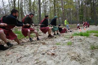 Highland Games als mannen vrijgezellen activiteit